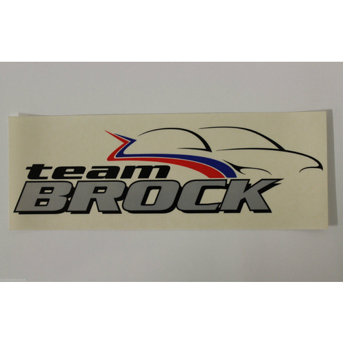 Peter Brock White Team Brock Sticker
