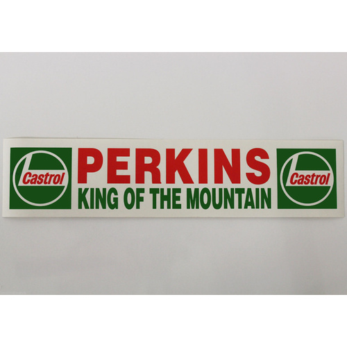 Larry Perkins Castrol Sticker Decal King of the Mountain Holden Genuine 