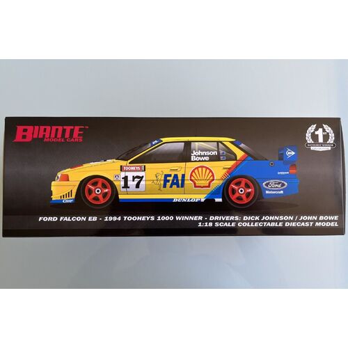PC 1:18 1994 Tooheys 1000 Winner  Dick Johnson / John Bowe Ford EB Falcon Bathurst Winner 