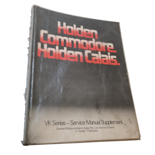 Holden VK Series Commodore Calais Service Manual Supplement Book 03/1984