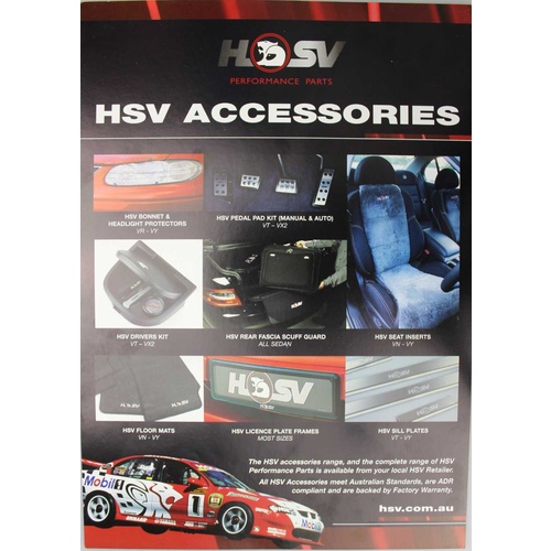 HSV Accessories Pamphlet