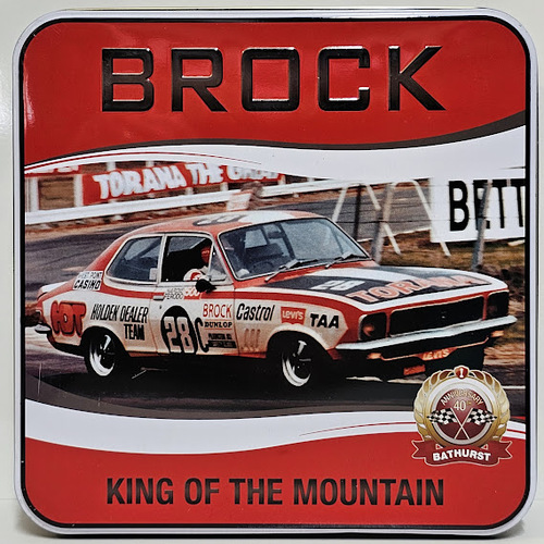 Collectable Peter Brock Bathurst 40th Anniversary Trivia Tin HOLDEN LJ Torana #28C