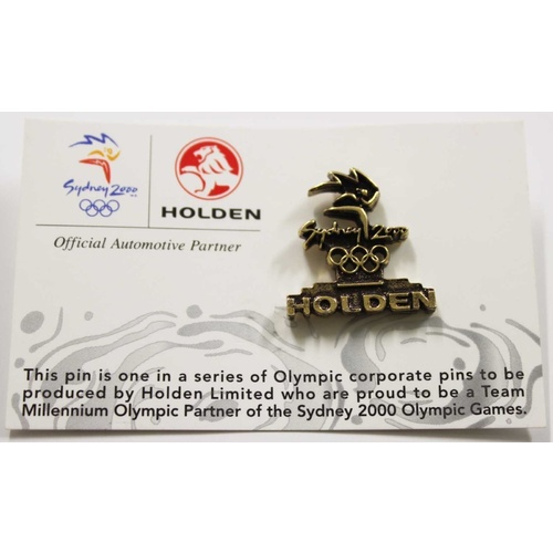 Holden Sydney 2000 Olympic Games Pin Collectable New Rare Badge Genuine