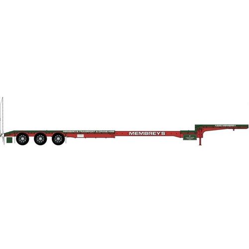 1:50 Membreys Extendable 45 Foot Dropdeck CTE Diecast Trailer And Dolly