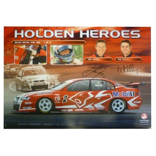 2005 Todd Kelly & Mark Skaife 1/8 Signed Poster 