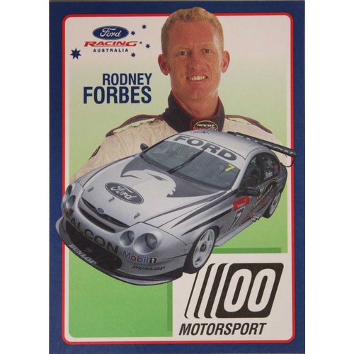 Rodney Forbes 00 Motorsport Driver Info Card