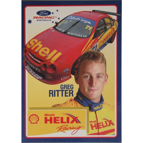 Greg Ritter Shell Helix Driver Info Card