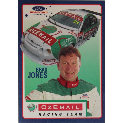 Brad Jones OzEmail Racing Team Driver Info Card