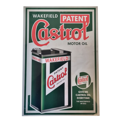 New Wakefield Castrol Motor Oil Tin Sign Promotional Advertisement 420x 290mm A3