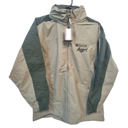 BNWT Official Castrol Agri Men's Licensed Jacket Size M Green & Tan