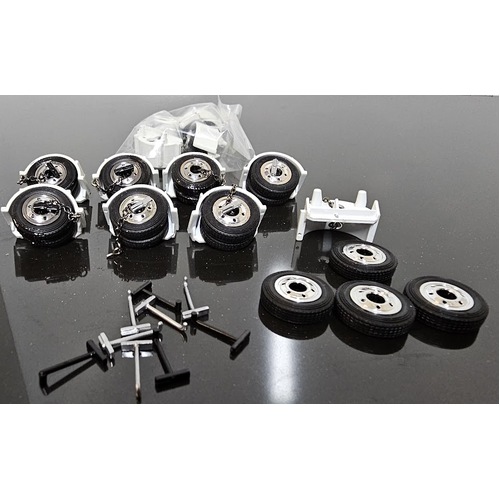 1:50 New Drake White Dolly Wheels And Tyres Suits Drake Trailers Spares 