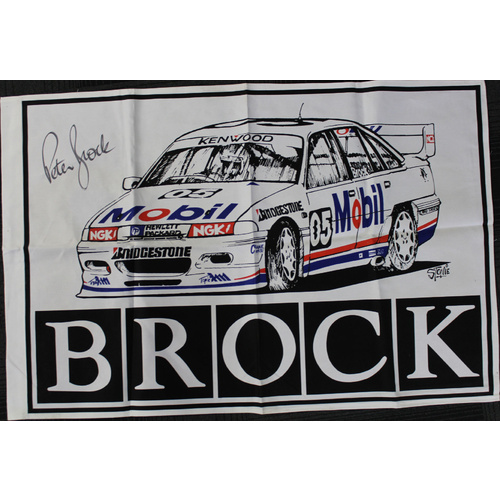 Peter Brock Signed Flag