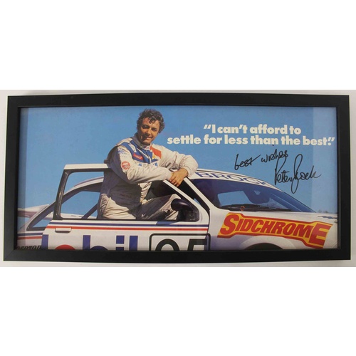 Peter Brock Signed Framed Poster