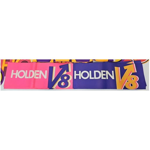 New Original GMH 1970's HOLDEN V8 Dealership Advertising Paper Banner 