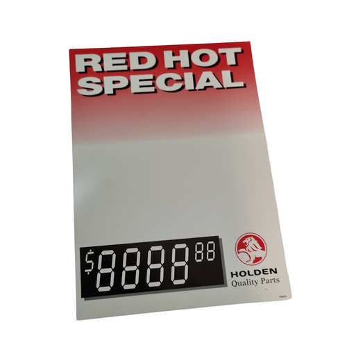 New Original 2000's HOLDEN Quality Parts Special Hard Card Advertising Blank