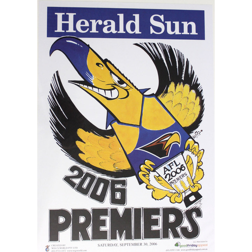 West Coast Eagles AFL 2006 Premiers Poster