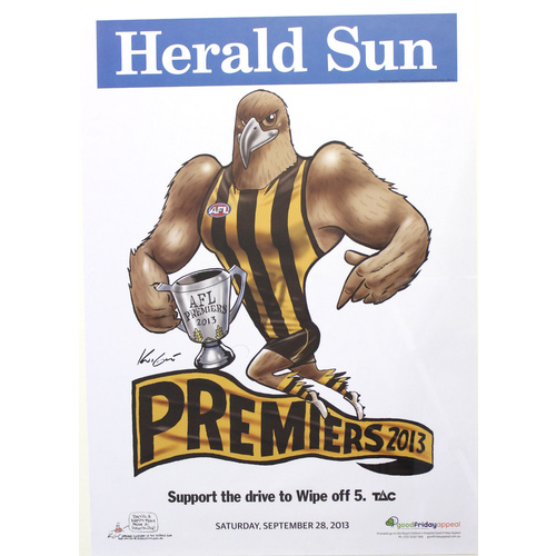 Hawthorn Hawks AFL 2013 Premiers Poster