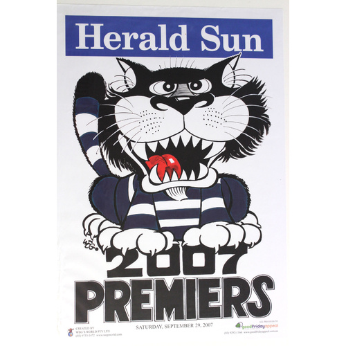 Geelong Cats AFL 2007 Premiers Poster