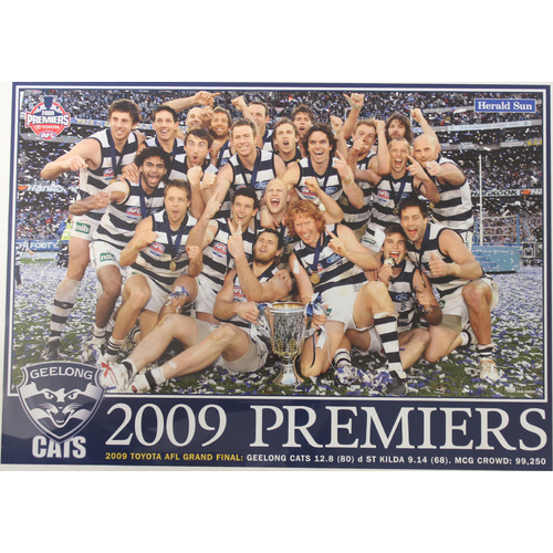 Geelong Cats AFL 2009 Premiers Group Poster
