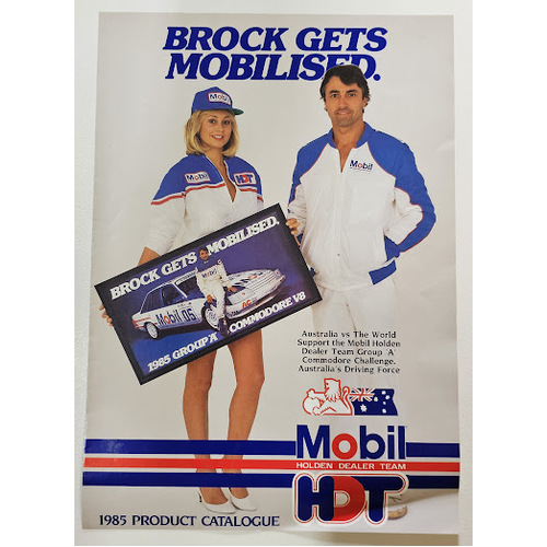 Mobil HDT 1985 Brock Gets Mobilised Product Catalogue VK Commodore 