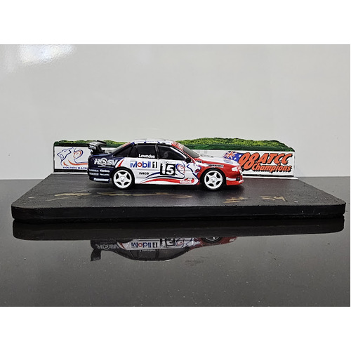 Signed Craig Lowndes 1:43 HSV MHRT Plinth Display 1998 ATCC Champions Holden Commodore