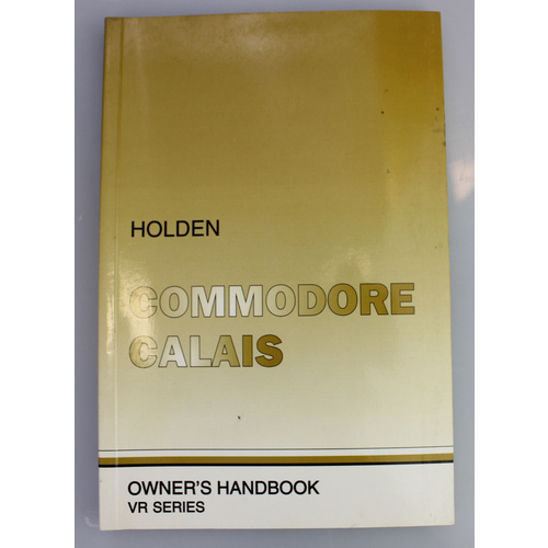 Holden VR Commodore & Calais Owners Handbook (Print 9)