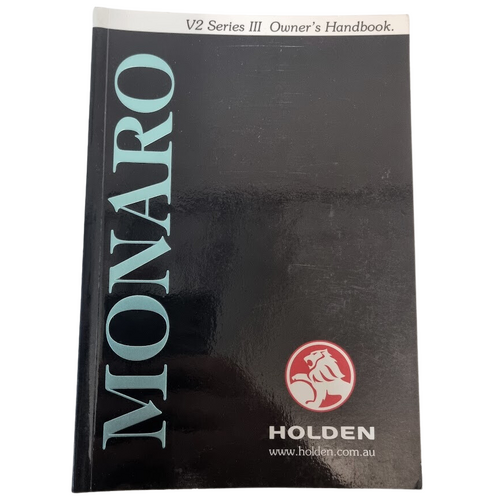 NOS Holden V2 Monaro Series 3 Owners Handbook Genuine 92162114 Jul 2003 Print 1