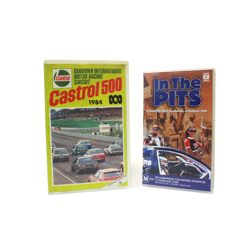 VHS Tapes - 1999 Bathurst In The Pits & 1984 Castrol Sandown 500