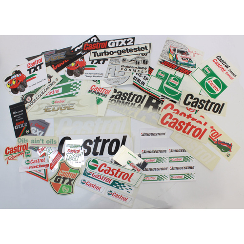 Assortment of Castrol Stickers