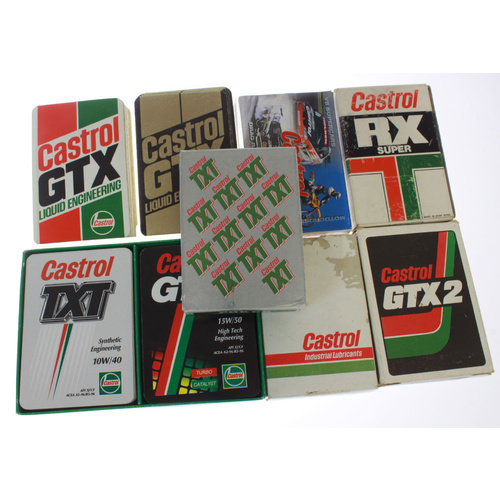 Assorted Opened Castrol Playing Cards