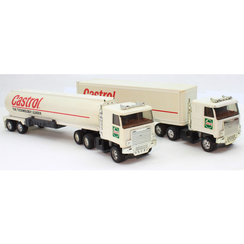 Pair of Castrol Semi Trucks (Tanker & Freight)