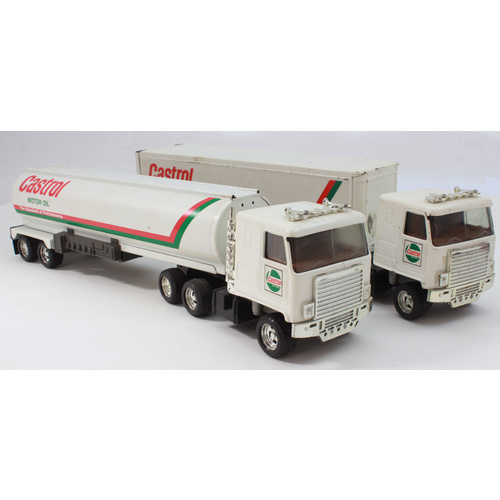 Pair of Castrol Semi Trucks (Tanker & Freight)