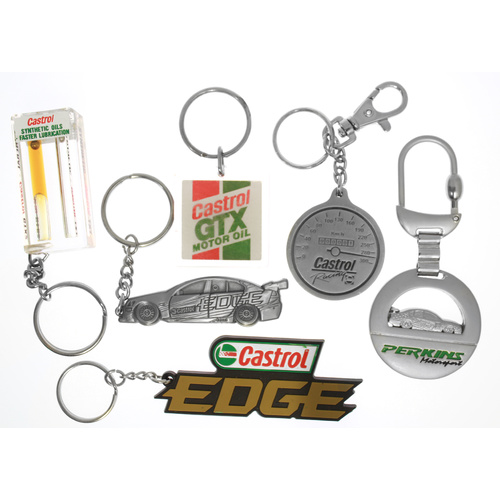 Assortment of Castrol Keyrings