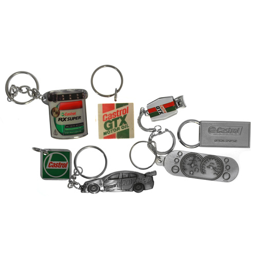 Assortment of Castrol Keyrings