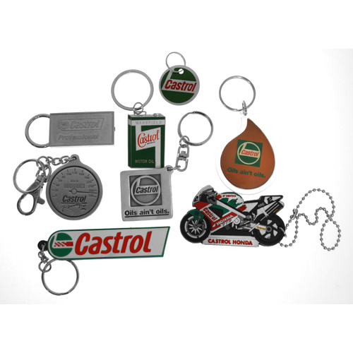 Assortment of Castrol Keyrings