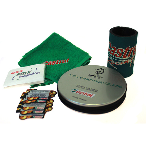 Assortment Of Castrol Merchandise