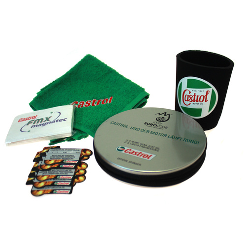 Assortment Of Castrol Merchandise
