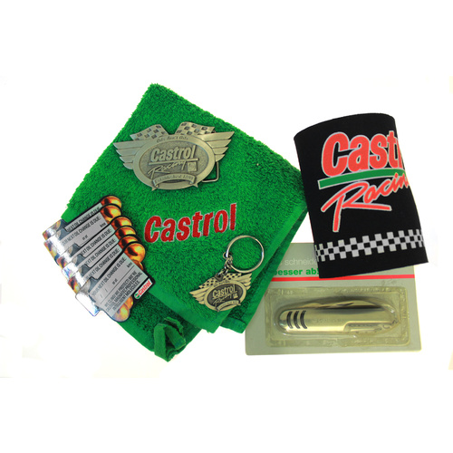 Assortment Of Castrol Merchandise