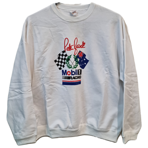 NWOT Mobil 1 Racing Jumper Peter Brock Ford Sierra 1989 Large Vintage