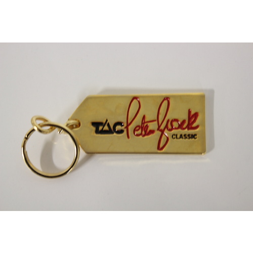 Gold Peter Brock TAC Keyring    