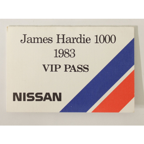 James Hardie 1000 1983 VIP Pass