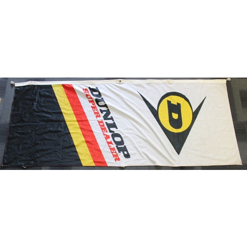 White Dunlop Super Dealer Flag