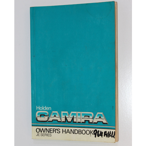 JE Camira Owners Handbook