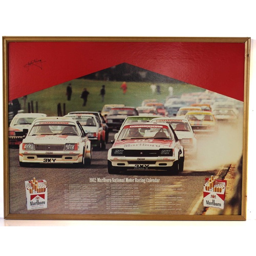 Peter Brock Marlboro Framed Poster