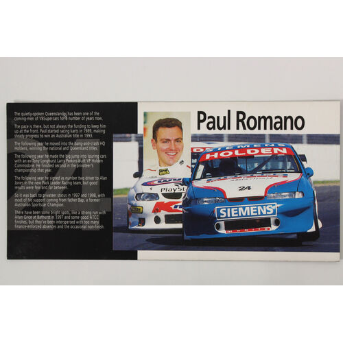 Holden Heroes Paul Romano Driver Info Card