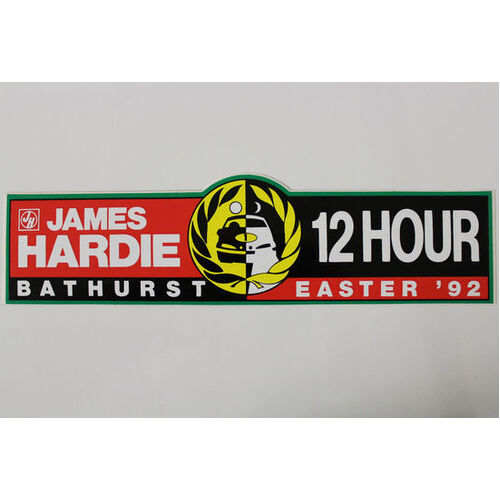James Hardie 12 Hour Sticker