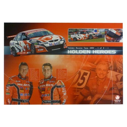 Holden 2004 HRT Mark Skaife Todd Kelly 1/8 Poster 