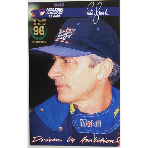HRT 1996 Driver Profile Card - Peter Brock