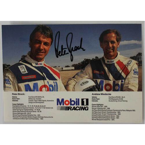 Peter Brock & Andrew Miedecke Ford Info Card