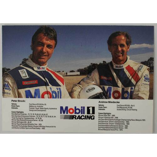 Peter Brock & Andrew Miedecke Ford Info Card